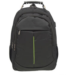 Club Rochelier 250D Polyester Smart Backpack - Black