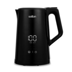 SALTON Jk1956 Insulated Digital Kettle, Temperature Controlled, Cordless, 1.5L In Black