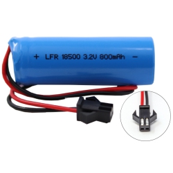 POWER PORTABLE 3.2V 800 Mah (18500) Lifep04 Battery Pack for Gama Sonic Solar Lights