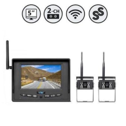 REAR VIEW SAFETY 5" Wireless Display 2 Ch. 2 X Wireless Backup Camera Adhesive Mount