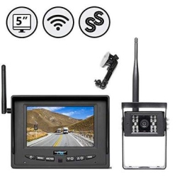 REAR VIEW SAFETY 5" Wireless Display Wireless Backup Camera Suction Cup Mount Furrion Adapter