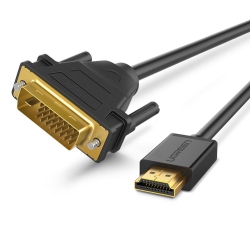 UGREEN HDMI to Dvi Cable Bi Directional Dvi-D 241 Male to HDMI Male High Speed Adapter Cable Support 1080P Full HD