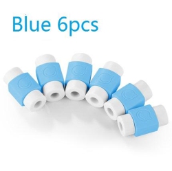 UGREEN Data Cable Tail Protection Sleeve 6PCs In Blue