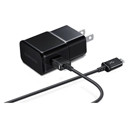CSMART 2.0A Travel Adapter Wall Charger + 1.5M Micro USB Cable for Samsung Galaxy S2 S3 S4 Note 2 On5 Grand Prime In Black