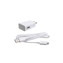 CSMART 2.0A Travel Power Adapter Wall Charger + 1M Micro USB Cable for Samsung Galaxy S2 S3 S4 Note 2 On5 Grand Prime In White