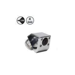 REAR VIEW SAFETY Chrome Backup Camera W/ir 33' Cable Rca Adapter