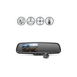 REAR VIEW SAFETY Gmc Canyon Mirror Monitor With Compass And Temperature Tailgate Camera 33Ft Cable