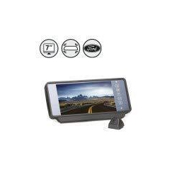 REAR VIEW SAFETY 7" Clip-On Mirror Monitor Mv1 Camera 33Ft Cable