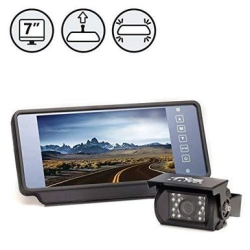 REAR VIEW SAFETY 7" Mirror Monitor Backup Camera 66Ft Cable