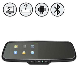 REAR VIEW SAFETY G-Series Rear View Replacement Mirror Monitor With 5" Android Operated Display