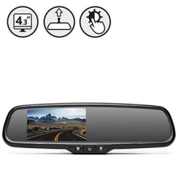 REAR VIEW SAFETY G-Series Rear View Replacement Mirror Monitor With Manual Dimming