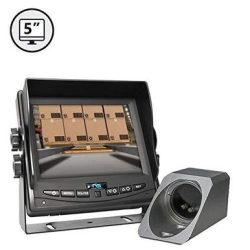 REAR VIEW SAFETY 5" Display Wired Forklift Camera Power Harness 33Ft Cable