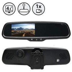 REAR VIEW SAFETY G-Series Rear View Replacement Mirror Monitor With Built-In Dash Camera