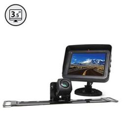 REAR VIEW SAFETY Backup Camera System With License Plate Camera And 3.5" Display