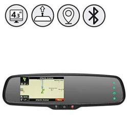 REAR VIEW SAFETY G-Series Rear View Replacement Mirror Monitor With Navigation And Bluetooth