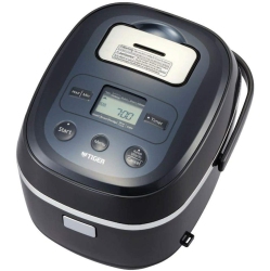 TIGER Micom Rice Cooker With Healthy Tacook Cooking Plate - 10-Cup - - Jbx-A18U In Black