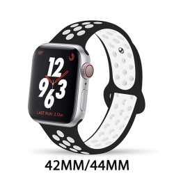 CSMART Sports Silicone Band Replacement Band Strap for Apple Watch Iwatch Series 1 to 10 Se Ultra, 42Mm(Series 123) 44MM 45MM 46MM 49Mm, Black