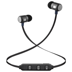 NAXA Ne-966 Bluetooth Isolation Earphones With Metal Magnet, Microphone & Remote