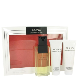 ALFRED SUNG By Gift Set - 3.4 OZ Eau De Toilette Spray + 2.5 OZ Body Lotion + 2.5 OZ Shower Gel (Women)