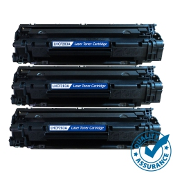 PRINTER PRO 3 Packs Deal HP 83A (Cf283A) Toner Cartridge for HP Printer M201 M201Dw M125 M127 M225Dn M225Dw In Black