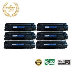 ULTRA TONER 6 Packs Deal Superior HP 83A (Cf283A) Toner Cartridge Premium Quality！ In Black