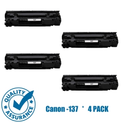 PRINTER PRO 4 Pack Canon 137/canon-137 Toner Cartridge-Canon Printer Mf212/216/217/227/229/232/236/244/247/249 In Black