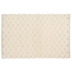 KOZY NICHE Handwoven Pompom Bath Mat (Natural) (20 X 32)