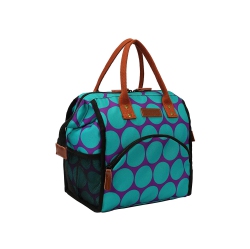 HISEN Waterproof Cooling Insulated Lunch Bag-Black (Bubble)