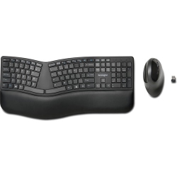KENSINGTON Pro Fit Wireless Bluetooth Ergonomic Keyboard And Mouse - - (K75406Us) In Black