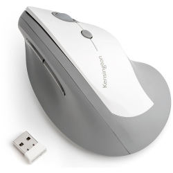 KENSINGTON Pro Fit Ergo Vertical Wireless Mouse-White/grey