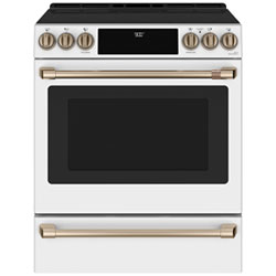Café 30" 5.7 Cu Ft True Convection 5-Element Slide-In Induction Range (CCHS900P2MS1)-Stainless Steel