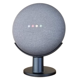 MOUNT GENIE Google Home Mini Pedestal: Improves Sound Visibility And In Charcoal