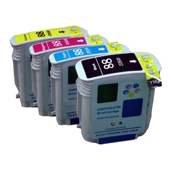 GOTONERS Generic Packaged 4Pk HP New Compatible 88Xl Cmyk High Yield Ink Cartridges for Officejet K5400/550/8600, L7400/7500/7580/7590/7600/7650/7700