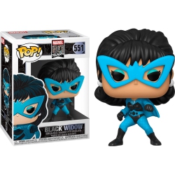 FUNKO Pop Marvel 3.75 Inch Action Figure 80 Years - Black Widow Outfit In Blue
