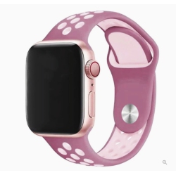 CSMART Sports Silicone Band Replacement Band Strap for Apple Watch Iwatch Series 1 to 10 Se Ultra, 42Mm(Series 123) 44MM 45MM 46MM 49Mm, Wine In Pink