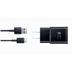 SAMSUNG USB Travel Charger Adapter With Type-C USB Cable Oem Ep-Ta200Jbe In Black