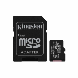 KINGSTON TECHNOLOGY Micro Sd Card 256GB Canvas Select Plus 100R A1 C10 Card + Adapter