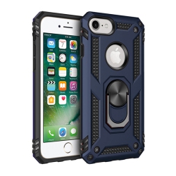 CSMART 【】 Anti-Drop Hybrid Magnetic Hard Armor Case With Ring Holder for Iphone 7 Plus / 8 Plus In Navy