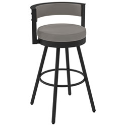 Eller Modern Counter Height Barstool - White/Black