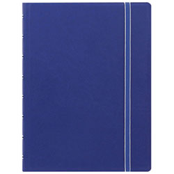 Rediform A5 Size Filofax 8.50" x 6.44" Twin Wirebound Notebook - 56 Pages - Blue