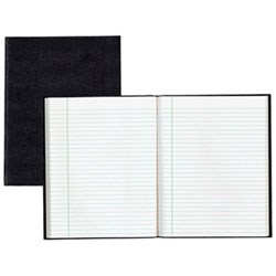 Blueline EcoLogix Executive Perfect 7 1/4" x 9 1/4" Bound Notebook - 150 Sheets - Black