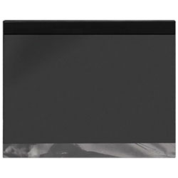 Brownline 18" x 23" Vinyl Calendar Desk Pad Holder - 1 Each - Black
