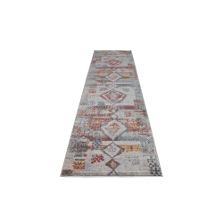 LA DOLE RUGS Ladole Rugs Morocco Southwestern Destressed Modern Multicolor Indoor Runner Rug Carpet, 3X5 (2'7" X 4'11", 80Cm X 150Cm)