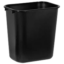 Rubbermaid 26.97L Deskside Medium Waste Basket (295600BLA)