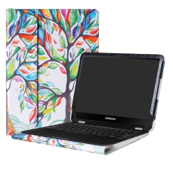 ALAPMK Protective Case Cover for 12.3" Samsung Chromebook Pro Love Tree