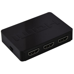 RCA 3-In 1-Out 4K HDMI Switch Box - In Black