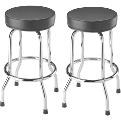DURAMEX (Tm) 2PCs Swivel Bar Stool Garage Stool Shop Seat, Black…
