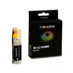 INKREDIBLE INK Brother Lc103Bk Compatible Ink Cartridge High Yield - - 1/pack In Black