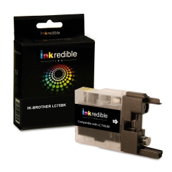 INKREDIBLE INK Brother Lc75Bk Compatible Ink Cartridge High Yield - - 1/pack In Black