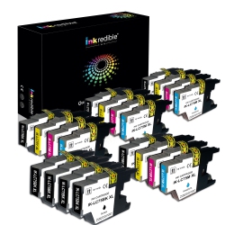 INKREDIBLE INK Brother Lc75 Compatible Ink Cartridge Combo High Yield (Bk/c/m/y) - - 20/pack (8 Bk, 4 C, 4 M, 4 Y)